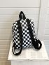 Checkered Pattern Classic Backpack