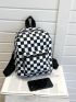 Checkered Pattern Classic Backpack