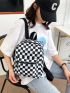 Checkered Pattern Classic Backpack