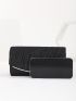 Mini Ruched Design Flap Chain Square Bag