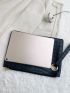Crocodile Embossed Square Bag