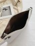 Crocodile Embossed Clutch Bag
