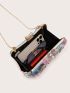 Mini Flower Decor Chain Box Bag
