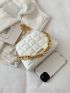 Minimalist Metal Detail Dome Bag