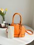Crocodile Embossed Dome Bag