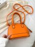 Crocodile Embossed Dome Bag