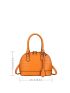 Crocodile Embossed Dome Bag