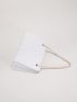 Quilted Pattern Chain Square Bag