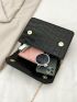 Mini Crocodile Embossed Flap Chain Square Bag