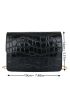 Mini Crocodile Embossed Flap Chain Square Bag