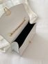 Minimalist Metal Decor Square Bag