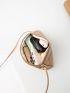 Mini Quilted Detail Metal Decor Dome Bag