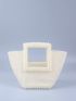 Mini Faux Pearl Decor Bucket Bag