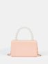 Mini Faux Pearl Decor Flap Box Bag