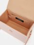 Mini Faux Pearl Decor Flap Box Bag