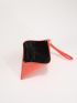 Lizard Embossed Square Bag With Wristlet