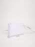 Lizard Embossed Square Bag With Wristlet