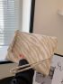 Zebra Striped Pattern Square Bag With Wristlet