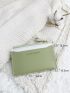 Letter Embossed Textured Small Wallet
