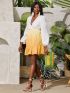 Two Tone Straw Bag