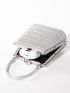 Mini Rhinestone Decor Chain Box Bag