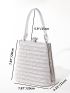 Mini Rhinestone Decor Chain Box Bag