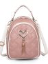 Heart & Tassel Detail Classic Backpack