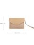 Stitch Detail Flap Square Bag