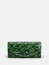 Snakeskin Print Chain Square Bag