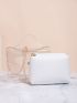 Mini Clear Flap Square Bag With Inner Pouch