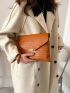Croc Decor Clutch Bag
