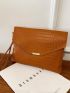 Croc Decor Clutch Bag