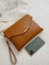 Croc Decor Clutch Bag