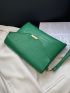 Croc Decor Clutch Bag
