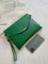 Croc Decor Clutch Bag