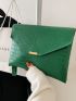 Croc Decor Clutch Bag