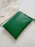 Croc Decor Clutch Bag