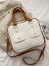 Minimalist Multi-pocket Shoulder Tote Bag