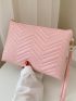 Minimalist Chevron Pattern Wristlet Bag