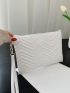 Minimalist Chevron Pattern Wristlet Bag