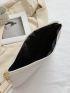 Minimalist Chevron Pattern Wristlet Bag