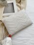 Minimalist Chevron Pattern Wristlet Bag