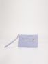 Litchi Embossed Clutch Bag With Wristlet