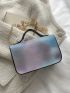 Mini Litchi Embossed Ombre Square Bag