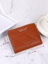Letter Embroidered Small Wallet