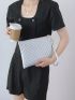 Quilted Pattern Square Bag