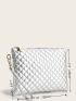Quilted Pattern Square Bag