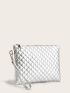 Quilted Pattern Square Bag