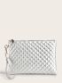 Quilted Pattern Square Bag