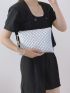 Quilted Pattern Square Bag